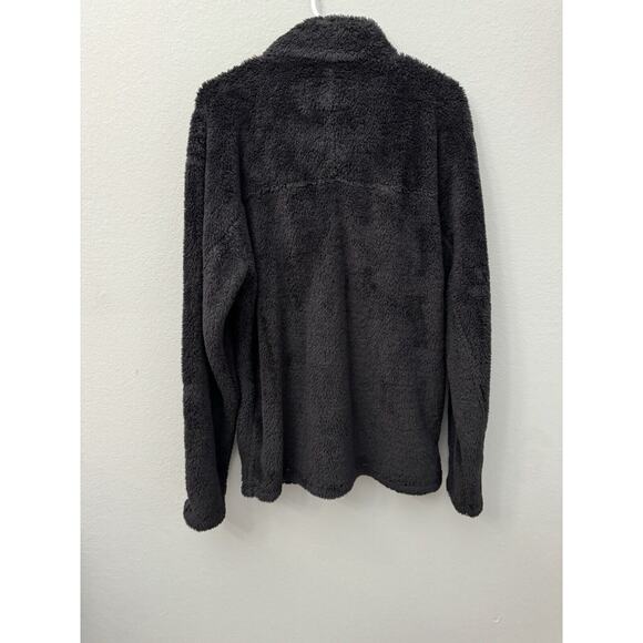 True Grit Sherpa Fleece Faux Fur 1/4 Zip Jacket Pullover Brown-Gray‎ Size Medium - Picture 2 of 4